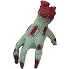 Green Figurines BigBuy Home Halloween Animation Hand Toy Figurine