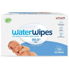 WaterWipes Original Biodegradable Baby 99.9% Based Wet & Unscented for Sensitive Skin, 720 Count 12 packs