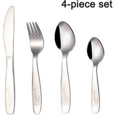 LimbO 4 piece children's cutlery set, children's cutlery stainless steel, children's cutlery from 3 years old, dishwasher safe