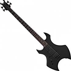 Electric Basses on sale Gear4music Harlem X Left Handed Bass Guitar by Gear4music, Black