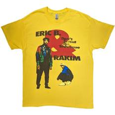 Straight T-shirts ROCK OFF Eric b. & rakim unisex t-shirt -don 't schweiß gelb baumwolle Gelb