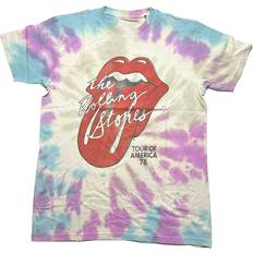 Multicoloured - Unisex T-shirts ROCK OFF The Rolling StonesTour USA 78 Dye Wash T Shirt