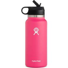 Hydro Flask Pink, 40oz Water Bottle Straw Lid Design for Teenager Adult Sports Gym Fitness Outdoor Multicoloured