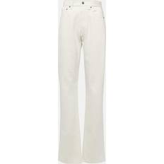 Silke/Siden Jeans Loro Piana Cotton and silk straight jeans white 29