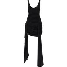 Draped Mini Dress - Black