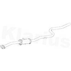 Exhaust Systems Klarius Klarius mitteltopf neu für ford ecosport 1.0 ecoboost 125ps 140ps auspuff anbaut