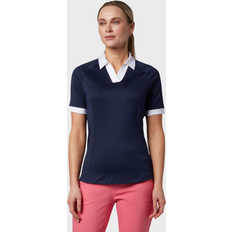 Damen - Tennis Poloshirts Callaway Colour Block Halbarm Polo navy