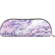 Lila Penn-& Prylställ Uniond Marble Printed Portable Case with Zipper