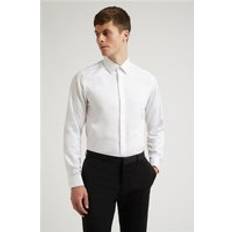 Ted Baker Clothing Ted Baker White Mens Shirt, Double Cuff White