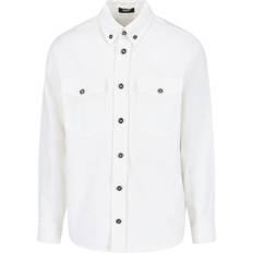 Versace Homme Chemises Versace Denim Overshirt Camicie Bianco Uomo - Men