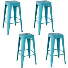 Turquoise Seating Stools AmeriHome Loft Seating Stool