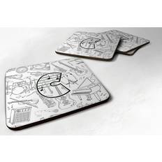 Kitchen Accessories Carolines Treasures CJ2007-CFC Letter C Musical Note Letters Coaster