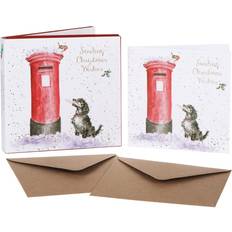Wrendale Designs Wrendale ‘Christmas Wishes’ Set of 8 Luxury Gold Foiled Christmas Cards