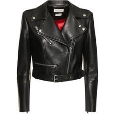 Alexander McQueen Men Outerwear Alexander McQueen Leather Jacket - Black