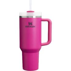 With Handles Kitchen Accessories Stanley Quencher H2.0 FlowState Fuchsia Travel Mug 40fl oz