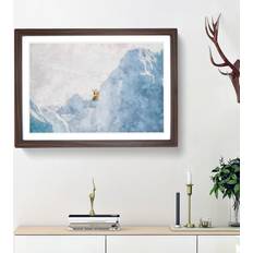 East Urban Home Curious Polar Bear Picture Graphic Framed Art