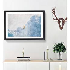 East Urban Home Curious Polar Bear Picture Graphic Framed Art