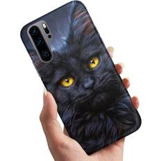 Huawei Huawei P30 Pro Deksel/Mobildeksel Svart Katt