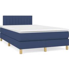 Bleu Ensembles de Lit vidaXL Boxspringbett mit Matratze 120x190 cm Blau Betten-Sets