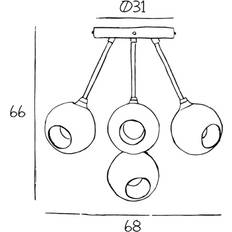 Design by us Ballroom Molecule Lysekrone