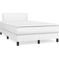 Blanc Ensembles de Lit vidaXL Boxspringbett mit Matratze 120x190 cm Weiß Betten-Sets