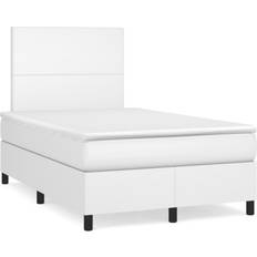 Blanc Ensembles de Lit vidaXL Boxspringbett mit Matratze 120x190 cm Weiß Betten-Sets