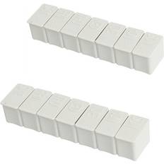 Muletas y Ayudas Médicas HOD Health 2Pcs Seven Grid Portable Pill Box