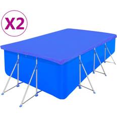 128.0 cm Sänggavlar Homie Huvudgavlar 2 St Mörkblå 90x5x78 cm Sammet Sänggavel