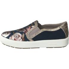 Jana Sneakers Jana 24709-22-824 Navy/flower, Female, Sko, Flade sko, ballerina sko, Blå/Brun