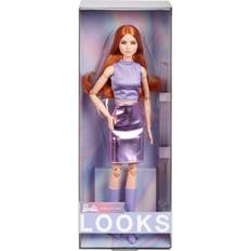 Barbie Red Head Purple Skirt Outfit Doll Looks 20