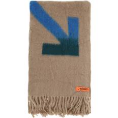 Textiles Off-White Arrows Mohair and Wool Blanket Blankets Beige