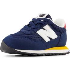 Sneakers New Balance Kids 237 Bungee Sneaker, NB NAVY/VARSITY GOLD, 13.5 Little Kid 4-8 Years