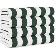 Arkwright California Cabana Bath Towel White, Green (177.8x76.2cm)