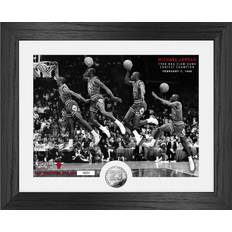 Sportfanproducten uitverkoop Highland Mint NBA Michael Jordan Chicago Bulls 1988 NBA Slam Dunk Champion zilver Coin Photo multi ONE