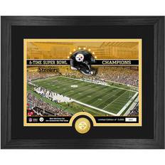 Highland Mint Pittsburgh Steelers NFL Stadion Golden Coin Bild 40x33cm