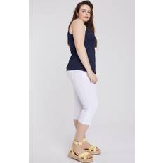 Maternity & Nursing Ulla Popken Top smanicato Bellieva per l'allattamento in tessuto GOTS con scollo rotondo, Donna, Blu, Taglia: 56/58, Cotone