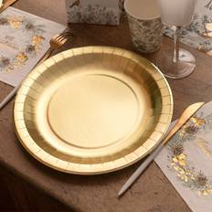Santex 10 Assiettes Brillante Or