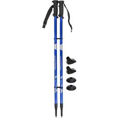 Silver Trekking Poles Redcliffs Outdoor Walking Trekking Hiking Sticks Adjustable Pole Hard Soft Ground