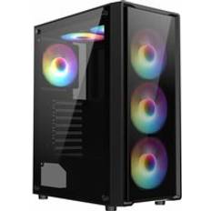 Mid tower case CiT Blade Mid-Tower Black Case Sync Tempered