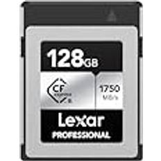 LEXAR Professional SILVER Series 128GB CFexpress Card, Type B CFe Card up to 1750MB/s Read, CF Card Adopt PCIe Gen3x2, CF Memory Card Compatible with DSLR, Backward with XQD Camera LCXEXSL128G-RNENG