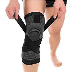 Knee Pads FITTOO Knee Brace Support with Adjustable Straps, Compression Knee Sleeve for Knee Discomfort, Suit for Running, Cycling, Tennis, Basketball and More Sports