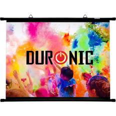 Duronic BPS40/43 40" Bar Projector Screen, 40 Inch Wall Mountable HD Projector Screen with 4:3 Ratio, Matte White 1 Gain Factor 81x61cm/31x24in