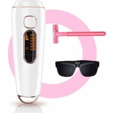 IPL Laser Hair Removal Painless Device for Women and Men with FDA Cleared Upgraded to 999,999 Flashes Ice Cooling, White