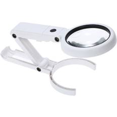 Tlily LED Folding Light Magnifier for Book Newspaper Reading 5X 11X Magnifying Glass Handheld Foldable Loupe Magnifying