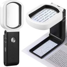 Magnifiers & Loupes LimbO 20X 10X Handheld and Standing Magnifying Glass 9 LED Lighted Magnifier