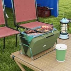 OutSunny Mini Suitcase Charcoal Barbecue Grill