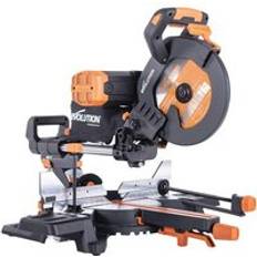 Evolution 053-0002C R255SMS-DB Multi-Material Sliding Mitre Saw 255mm 1600W 110V