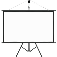 Projector Screens Inbox Zero Inbox Zero Projection Screen Home Theater Screen Pull-down in White 33.46 H x 53.94 W in s- White