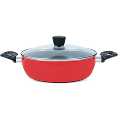 Dishwasher Safe Shallow Casseroles TOOLS OF THE TRADE Everyday Nonstick Red with lid 0.75 gal 9.45 "