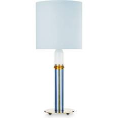 Crystal Table Lamps Reflections Copenhagen Carnival 1 Blue/White/Clear Table Lamp 72cm